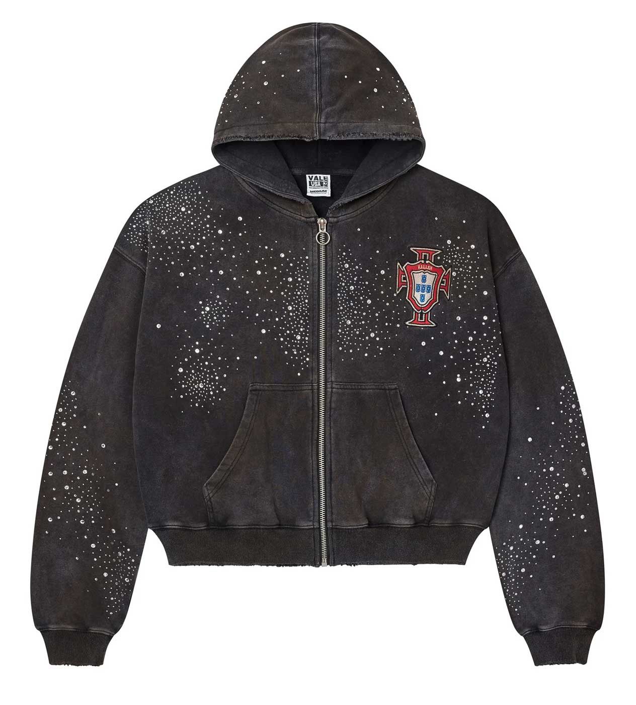 VALE FORVER PLUTO CLUSTER ZIP UP BLACK