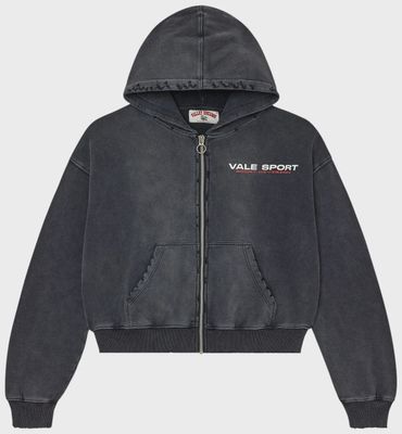 VALE FOREVER STAPLE ZIP UP "FADED BLACK"