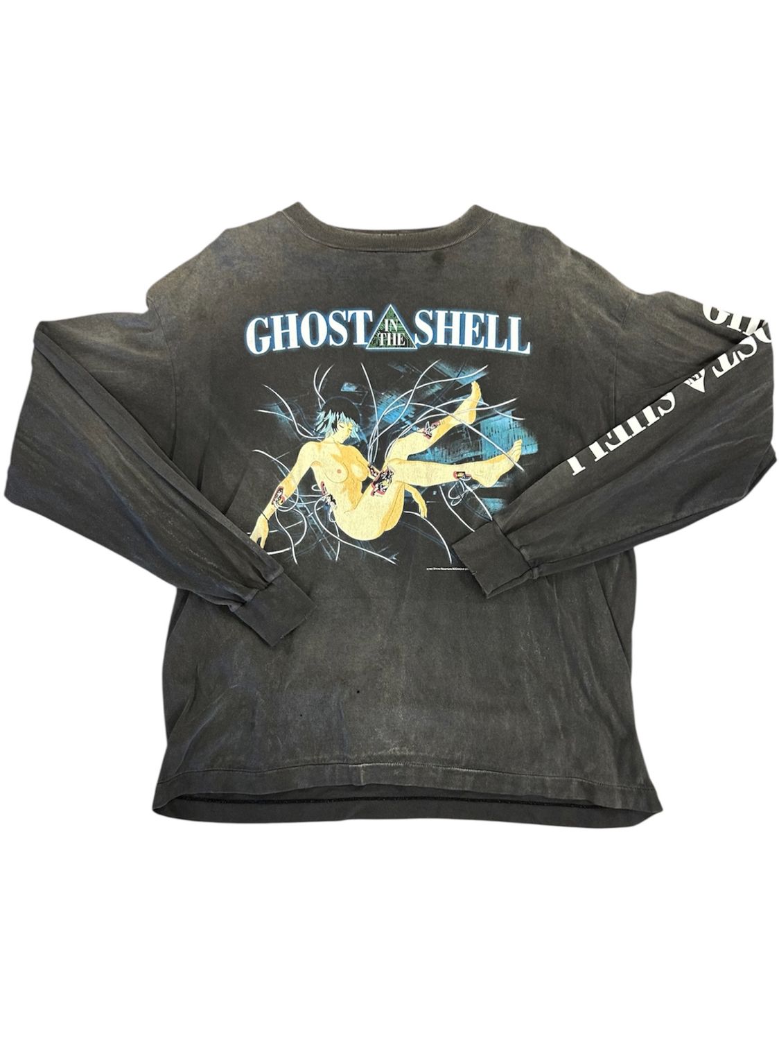 SAINT MICHAEL VINTAGE PRINT LONG SLEEVE T-SHIRT