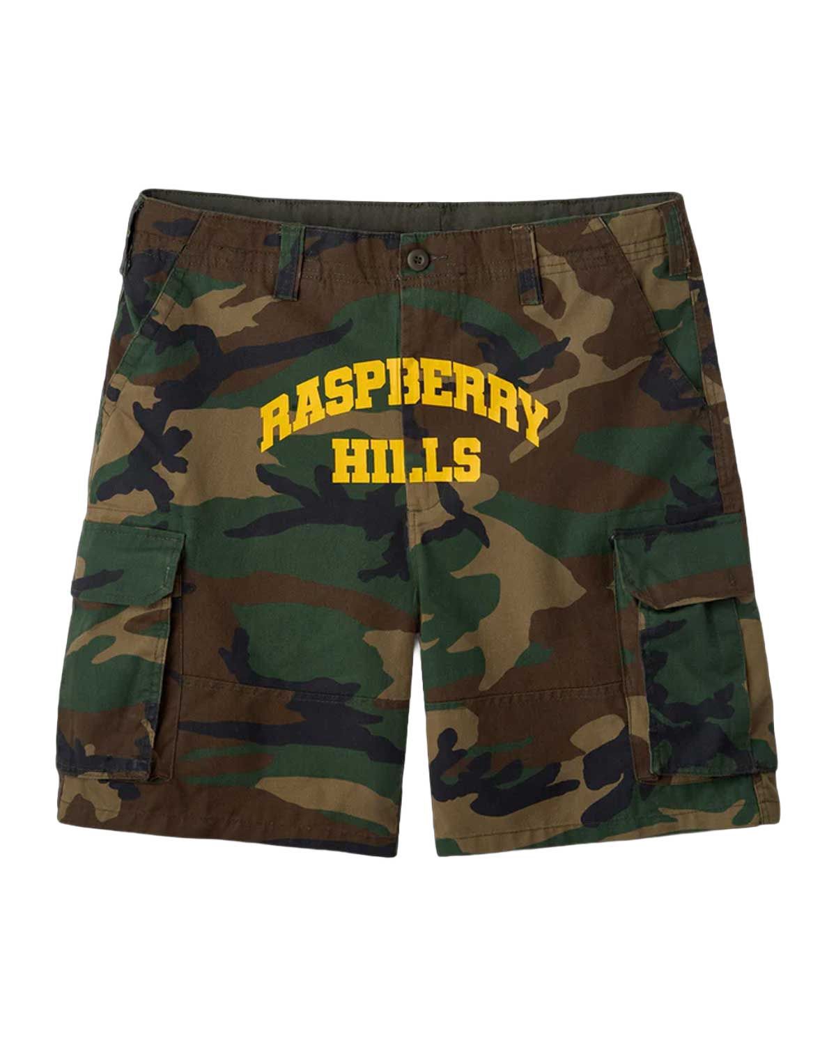 GV GALLERY CAMO CARGO SHORTS GREEN