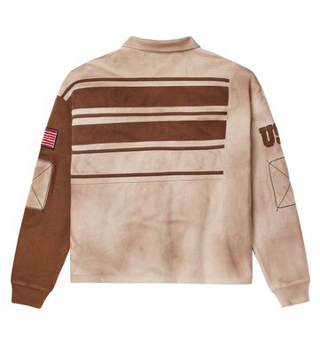 VALE FOREVER CHOCOLATE CLASSIC RUGBY L/S TEE BROWN