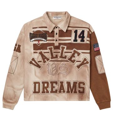 VALE FOREVER CHOCOLATE CLASSIC RUGBY L/S TEE BROWN