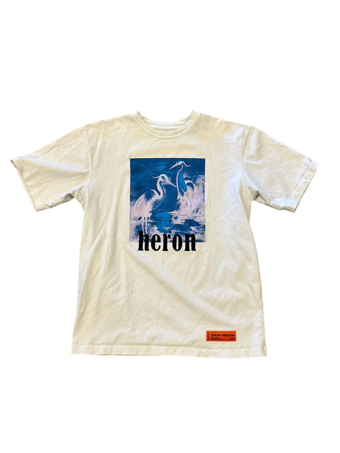 HERON PRESTON HERONS SHORT SLEEVE T-SHIRT “WHITE BLUE”
