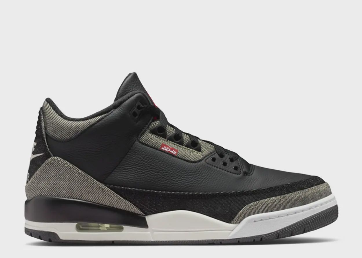 JORDAN 3 X LEVI'S "BLACK DENIM"