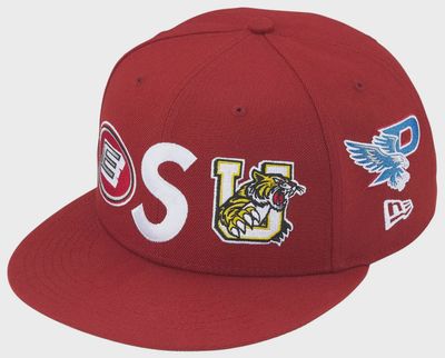 SUPREME MASCOTS S LOGO NEW ERA "DARK RED"