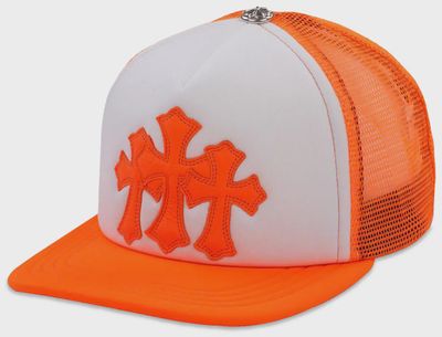 CHROME HEARTS CEMETERY TRUCKER HAT "ORANGE"
