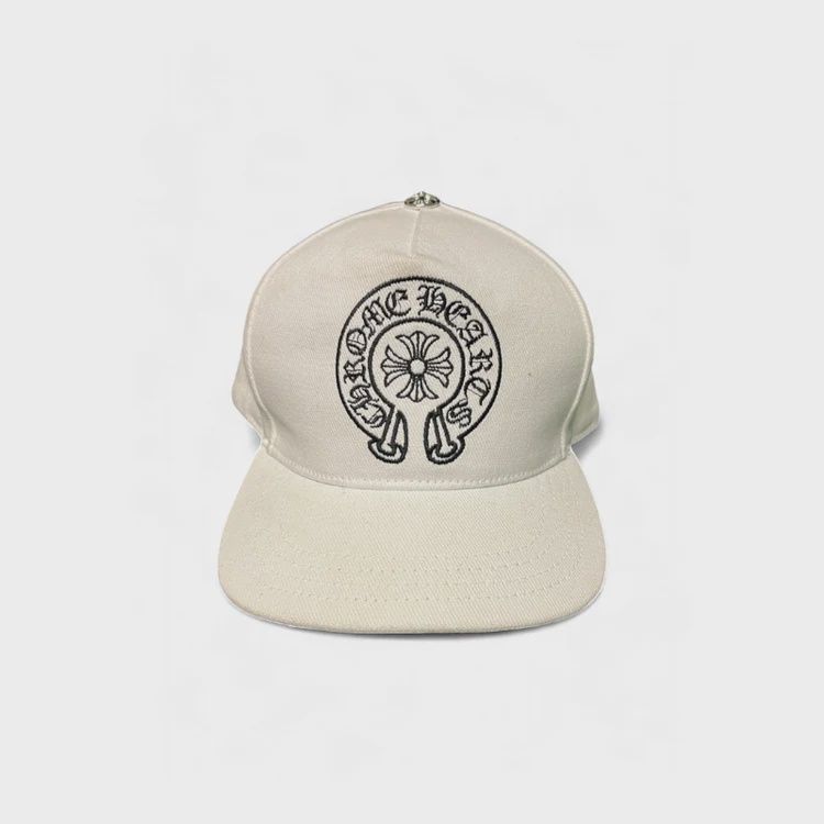CHROME HEARTS DENIM HORSESHOE HAT "WHITE"