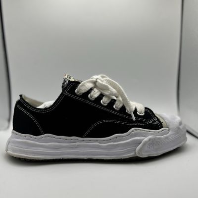 MAISON MIHARA YASUHIRO HANKS CANVAS LOW "BLACK WHITE"SZ 43