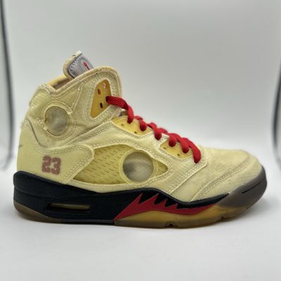 JORDAN 5 X OFF WHITE “SAIL” SZ 6 N.B.