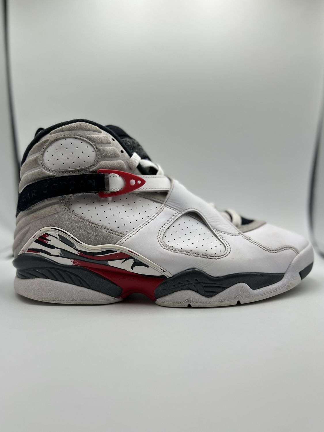 JORDAN 8 “WHITE TRUE RED” SZ 8.5