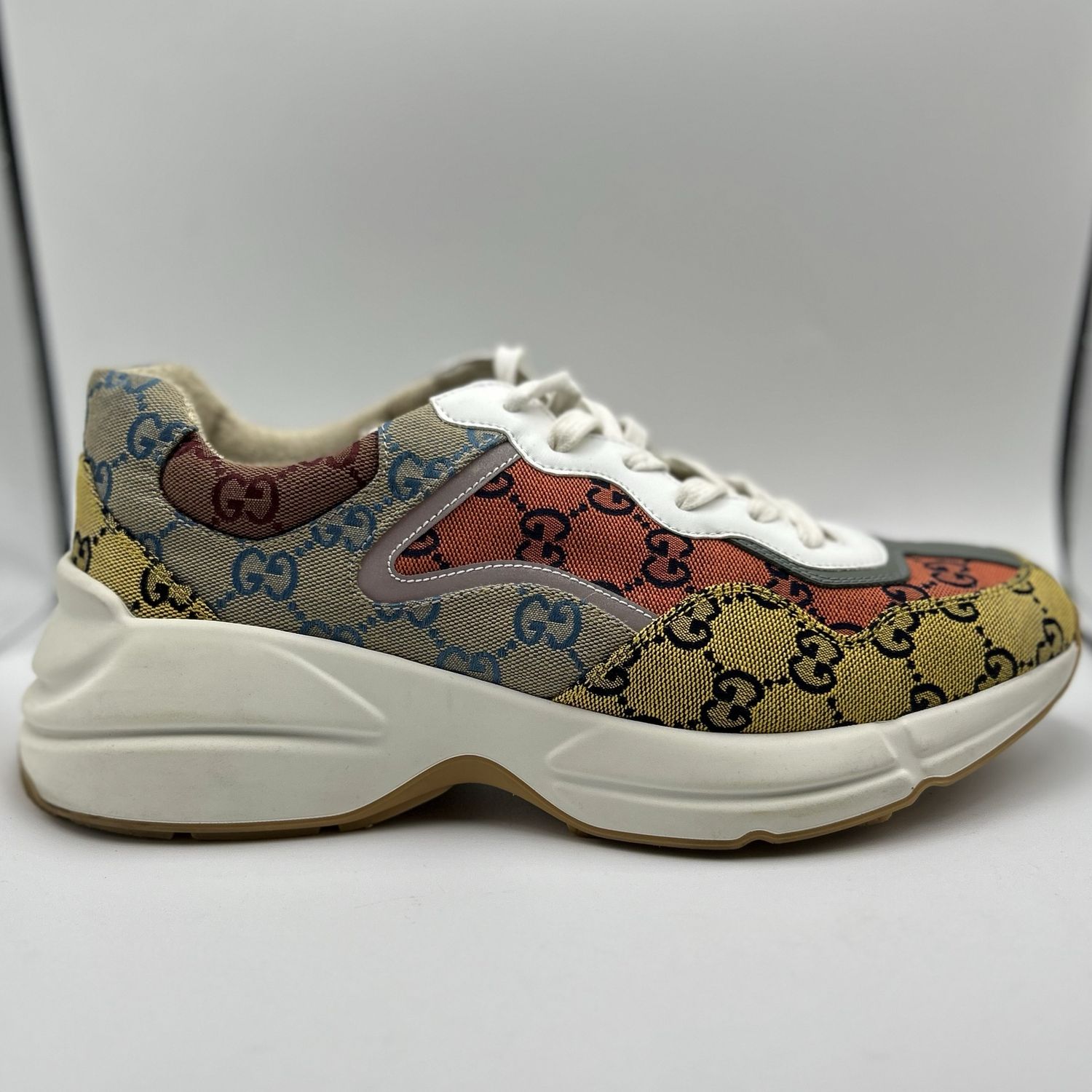 GUCCI RHYTON “GG MULTI ORANGE” SZ 9