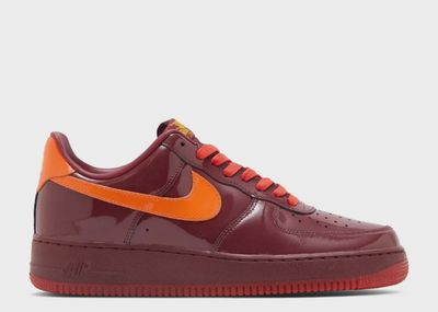 NIKE AIR FORCE 1 LOW "PATENT LEATHER DARK TEAM RED"