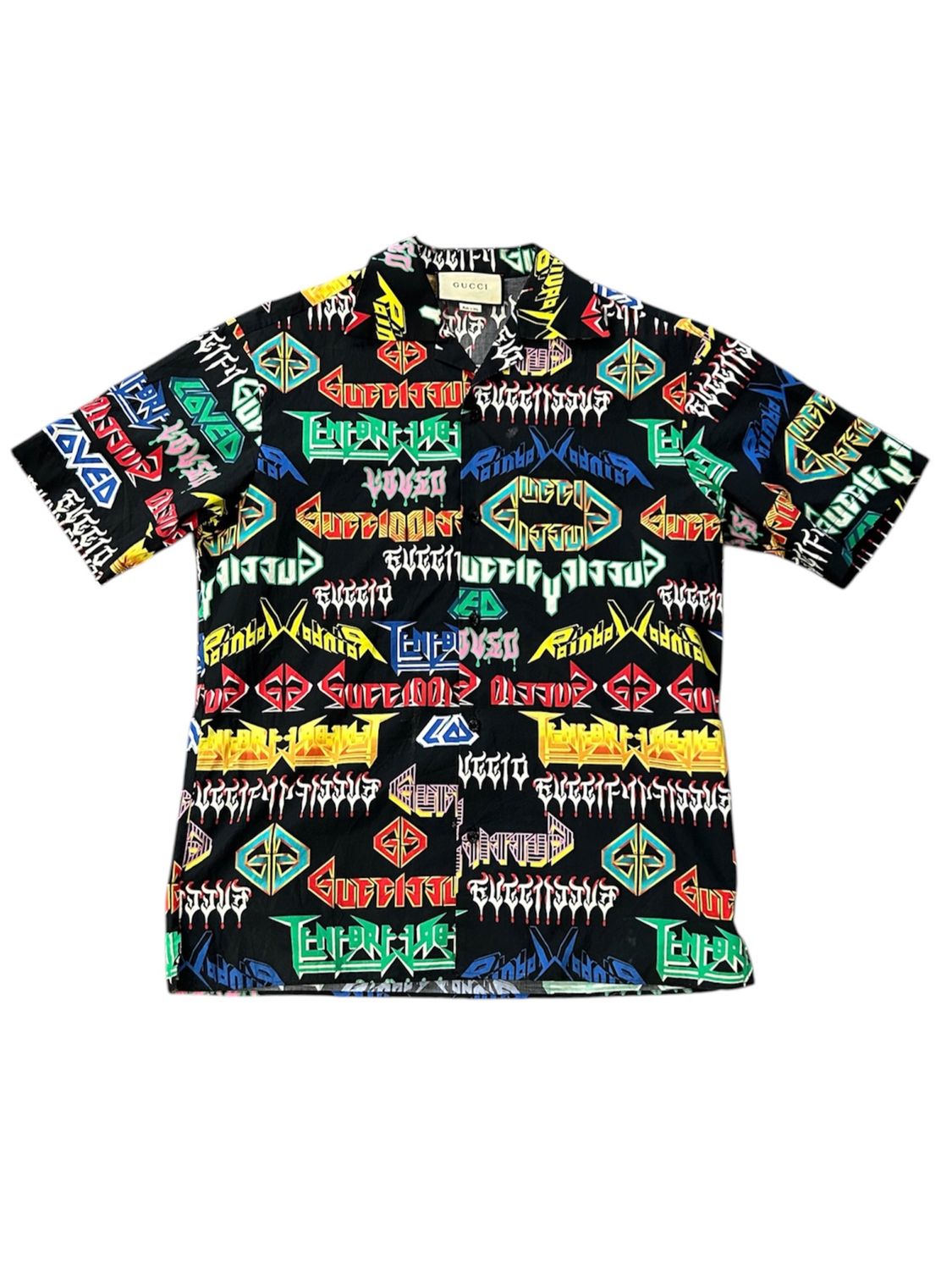 GUCCI METAL MIX BUTTON UP