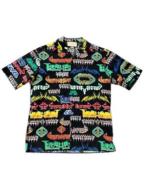 GUCCI METAL MIX BUTTON UP