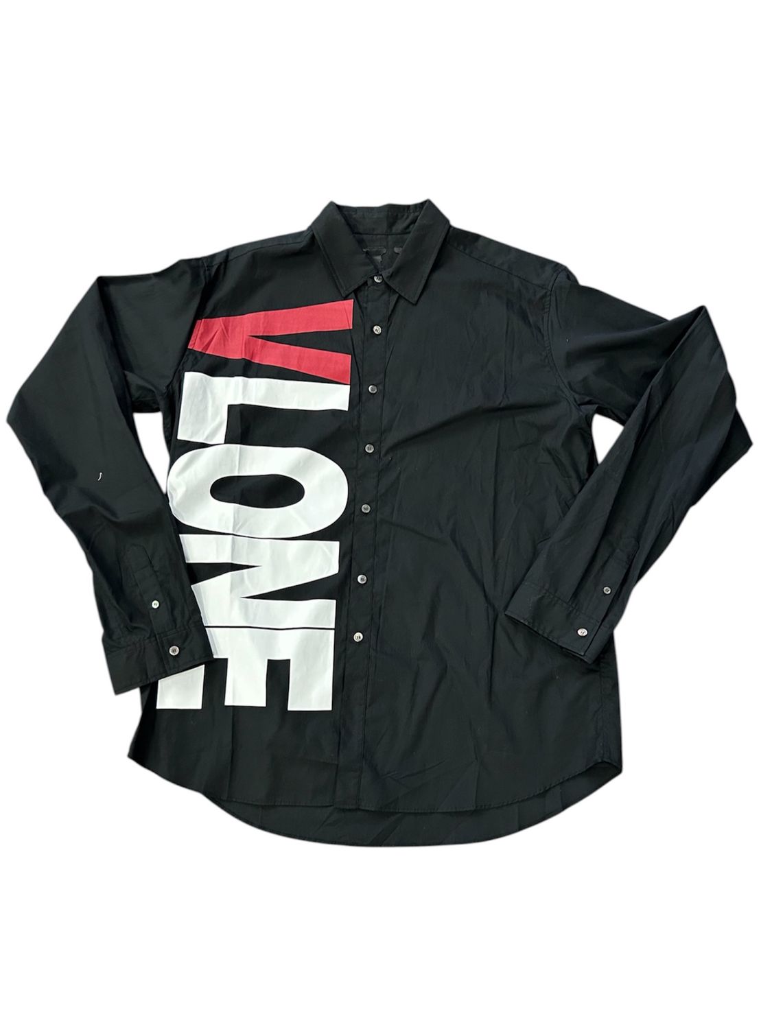 VLONE L/S BUTTON UP “BLACK”