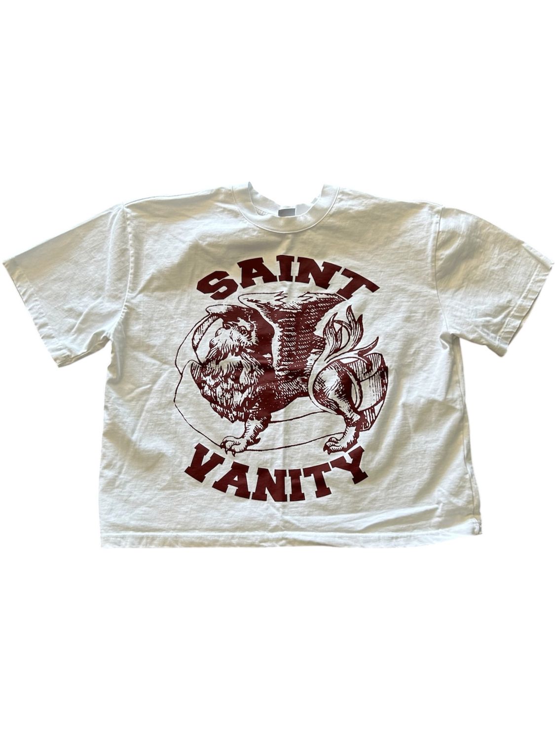 SAINT VANITY GRIFFIN TEE WHITE/RED (PREOWNED)