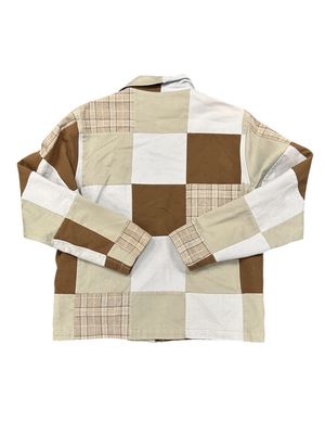 STUSSY PATCHWORK ZIP UP JACKET PLAID