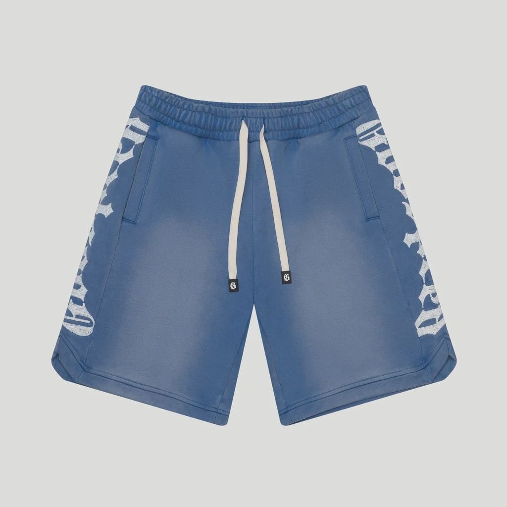 GODSPEED COURTSIDE SHORTS BLUE SUN FADE