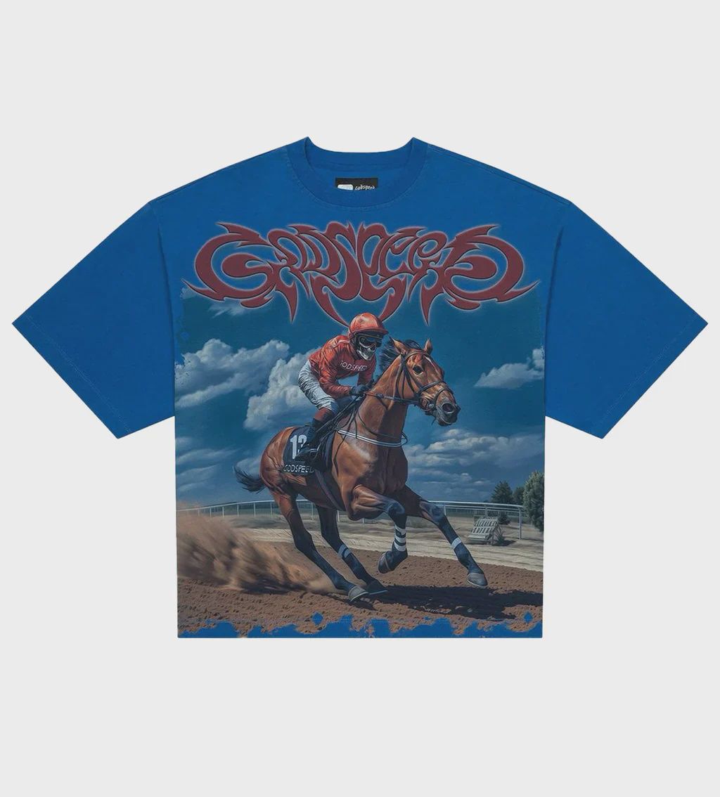 GODSPEED THOROUGHBRED TEE BLUE