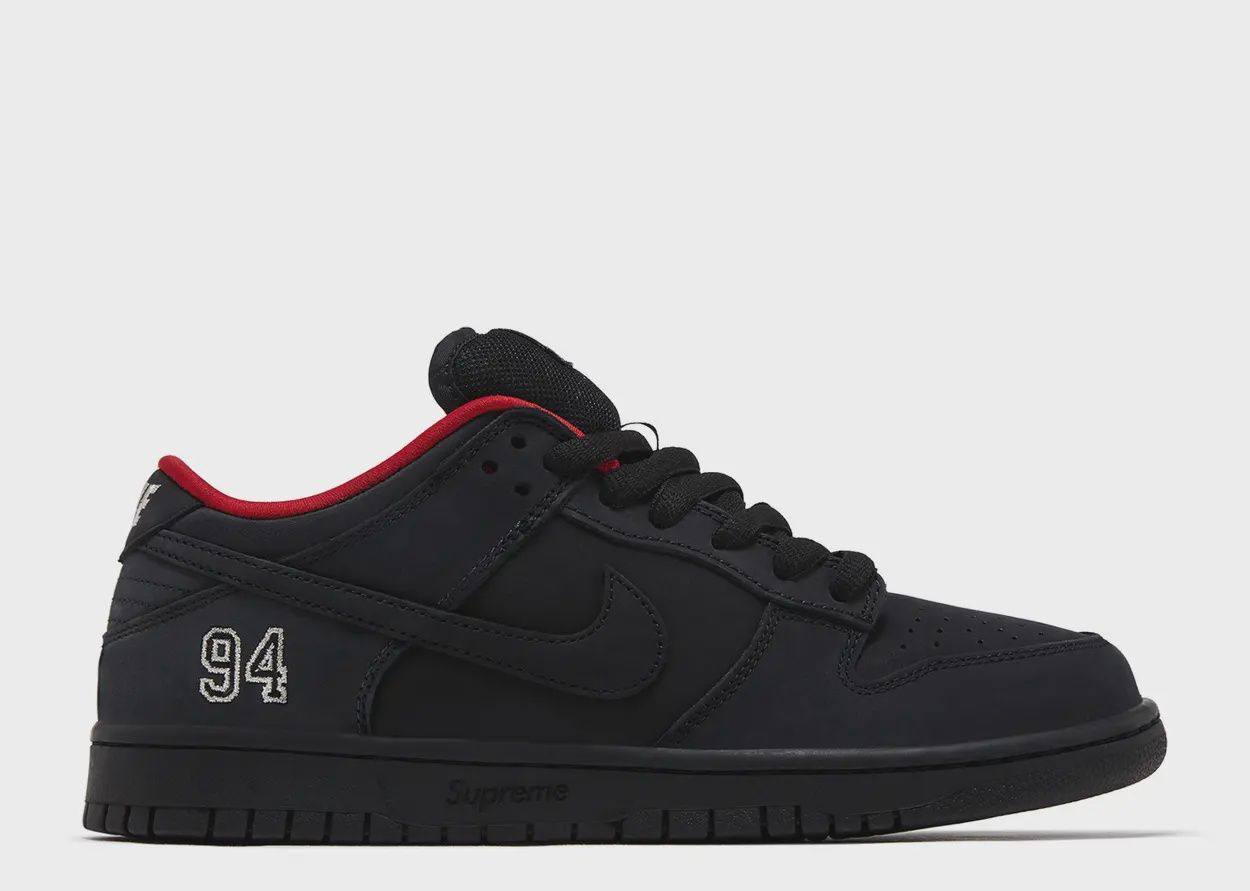 NIKE DUNK LOW SB X SUPREME "BLACK"