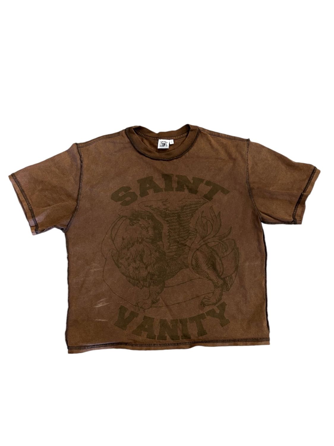 SAINT VANITY GRIFFIN TEE MOCHA (PREOWNED)
