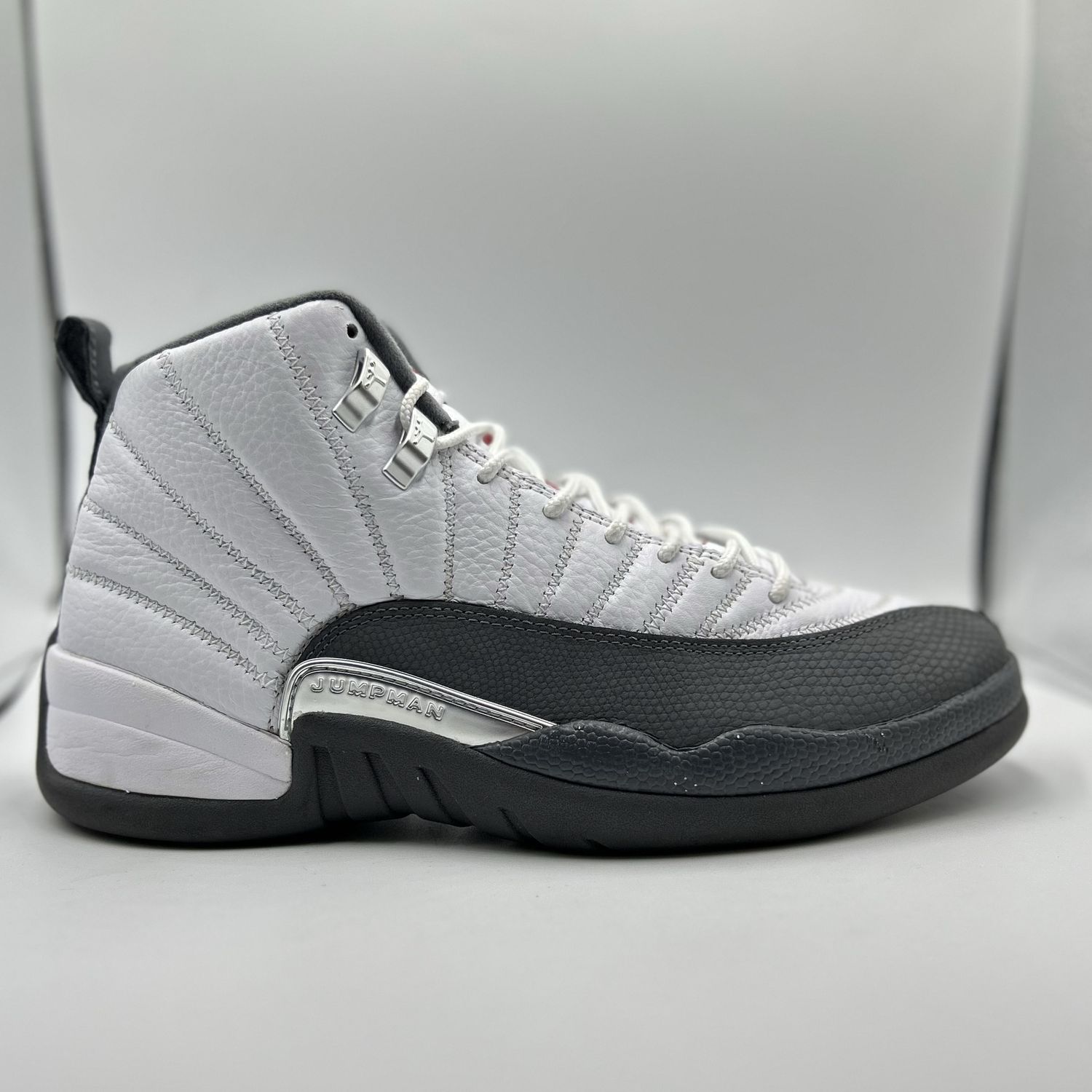JORDAN 12 “WHITE DARK GREY” SZ 10
