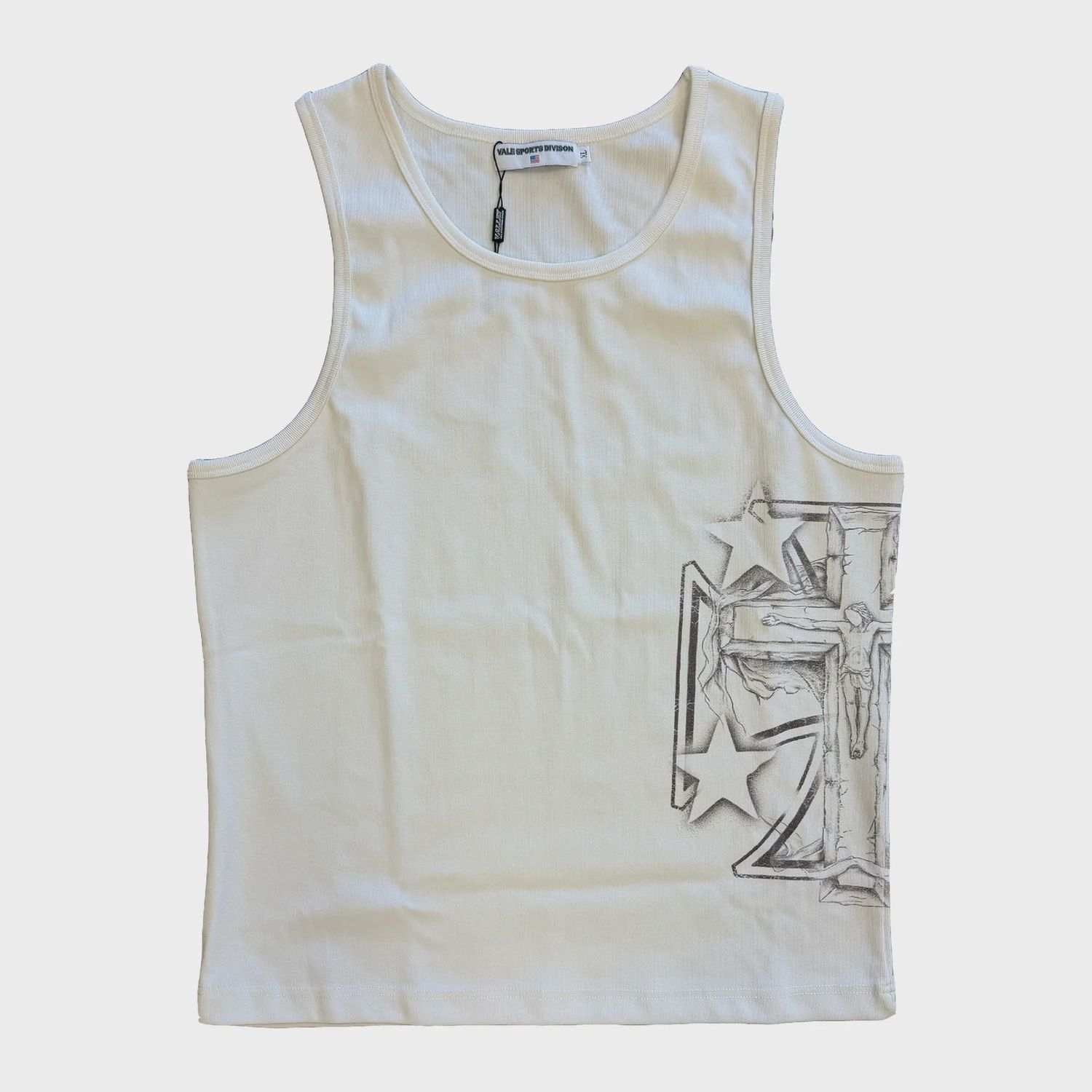 VALE FORVER CRUCIFIX TANK TOP