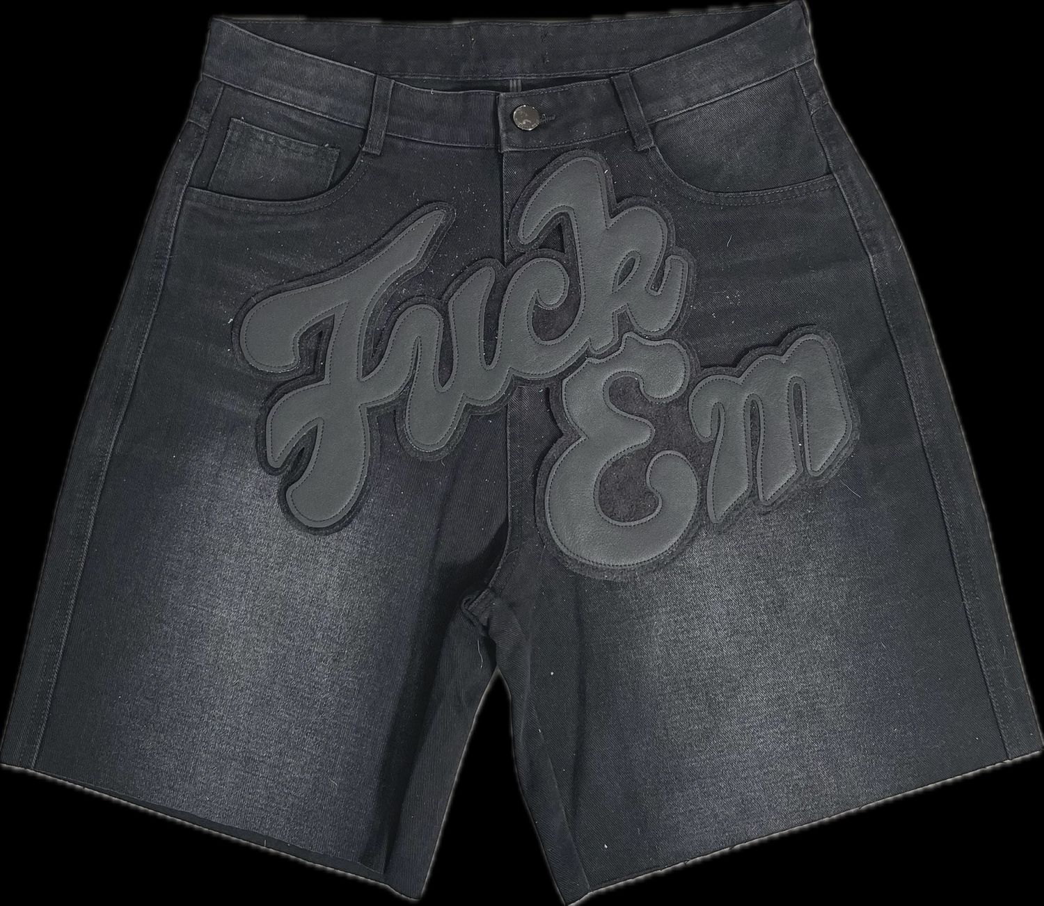 FUCK EM JORTS BLACK
