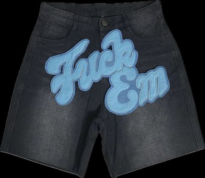 FUCK EM JORTS BLACK/BLUE
