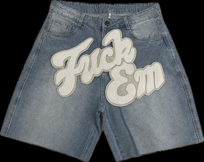 FUCK EM JORTS BLUE/WHITE