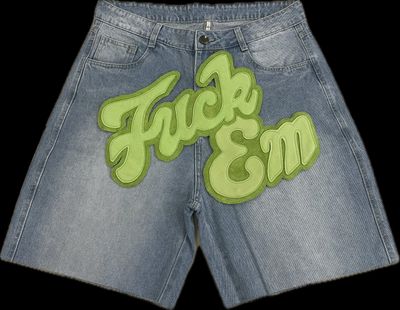 FUCK EM JORTS BLUE/GREEN