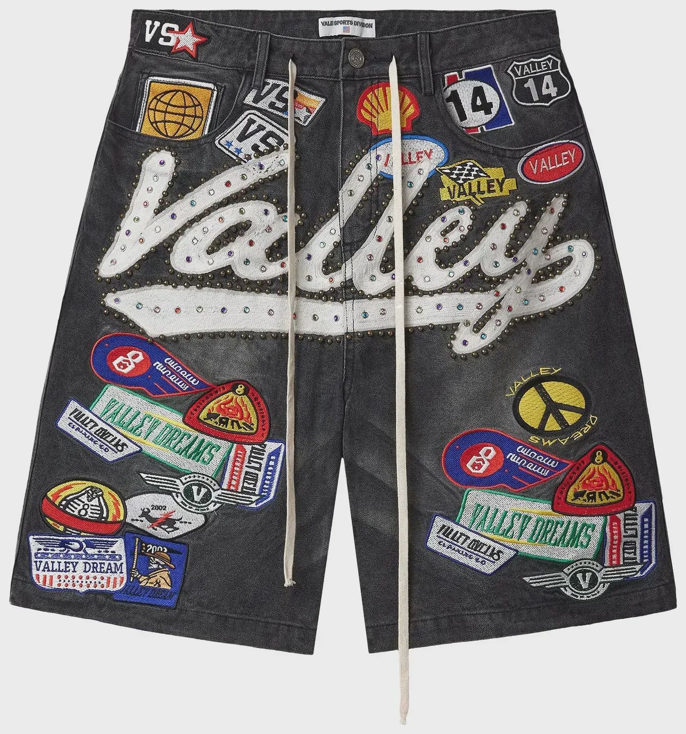 VALE FOREVER 1980S BLACK JORTS