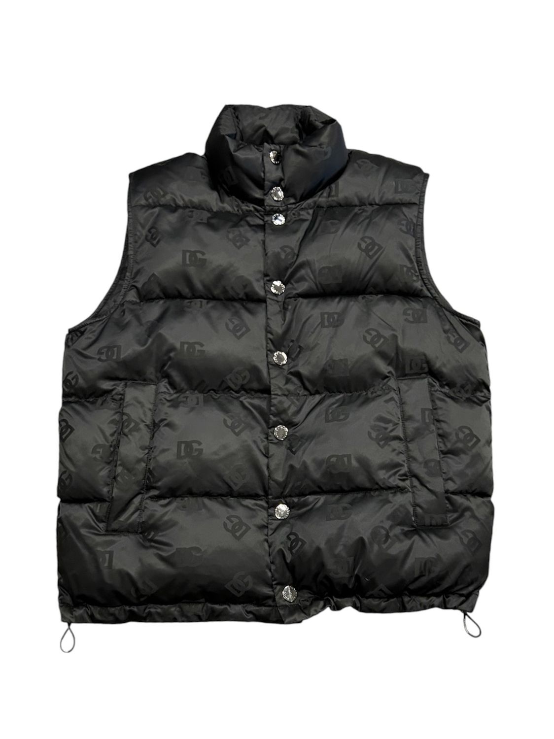 DOLCE &amp; GABBANA MONOGRAM JACQUARD PADDED VEST