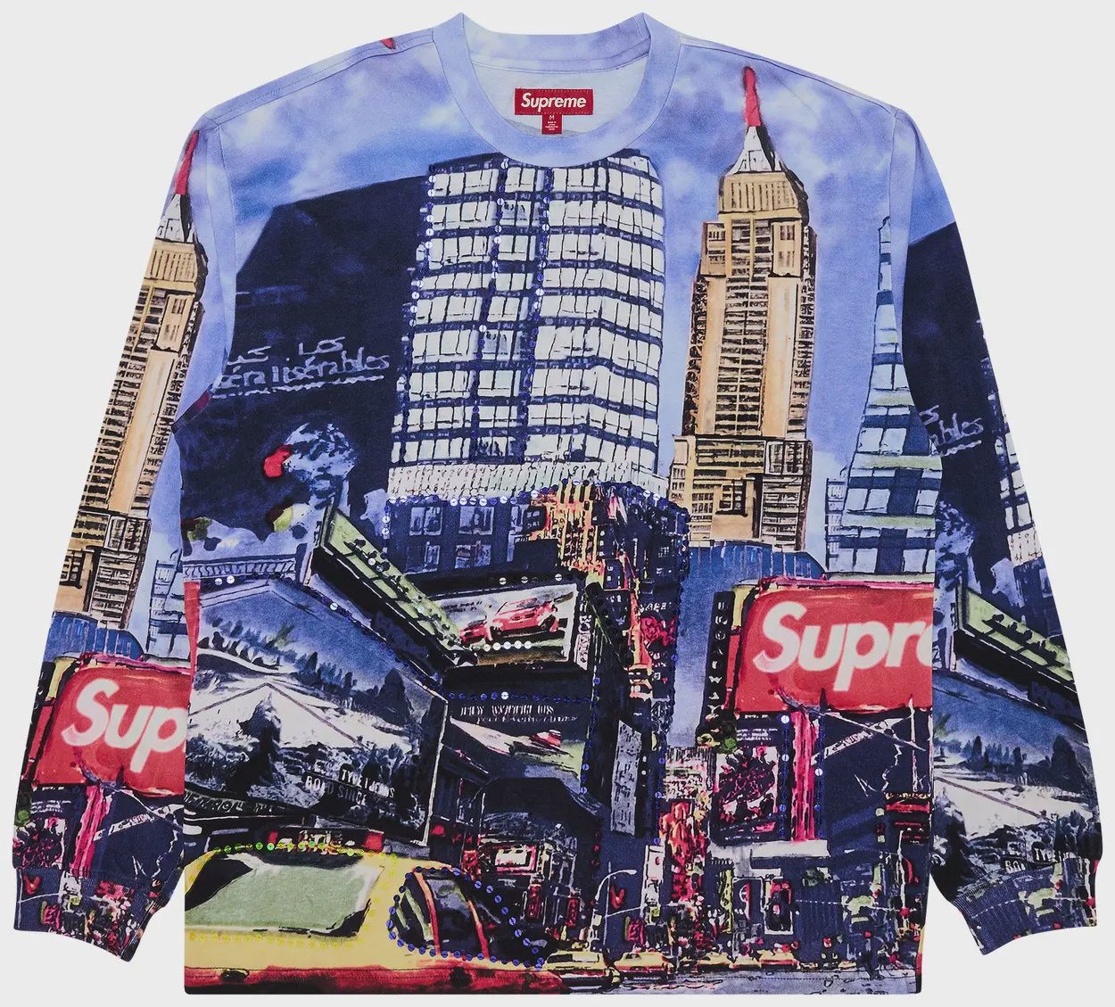 SUPREME SKYLINE SEQUIN L/S TOP "DAY"