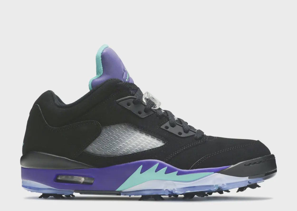 JORDAN 5 LOW GOLF "BLACK GRAPE"