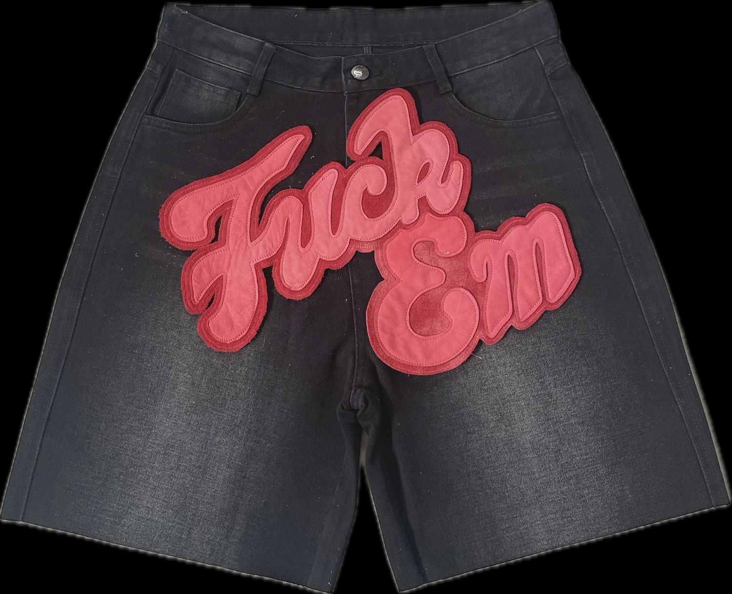 FUCK EM JORTS BLACK/RED