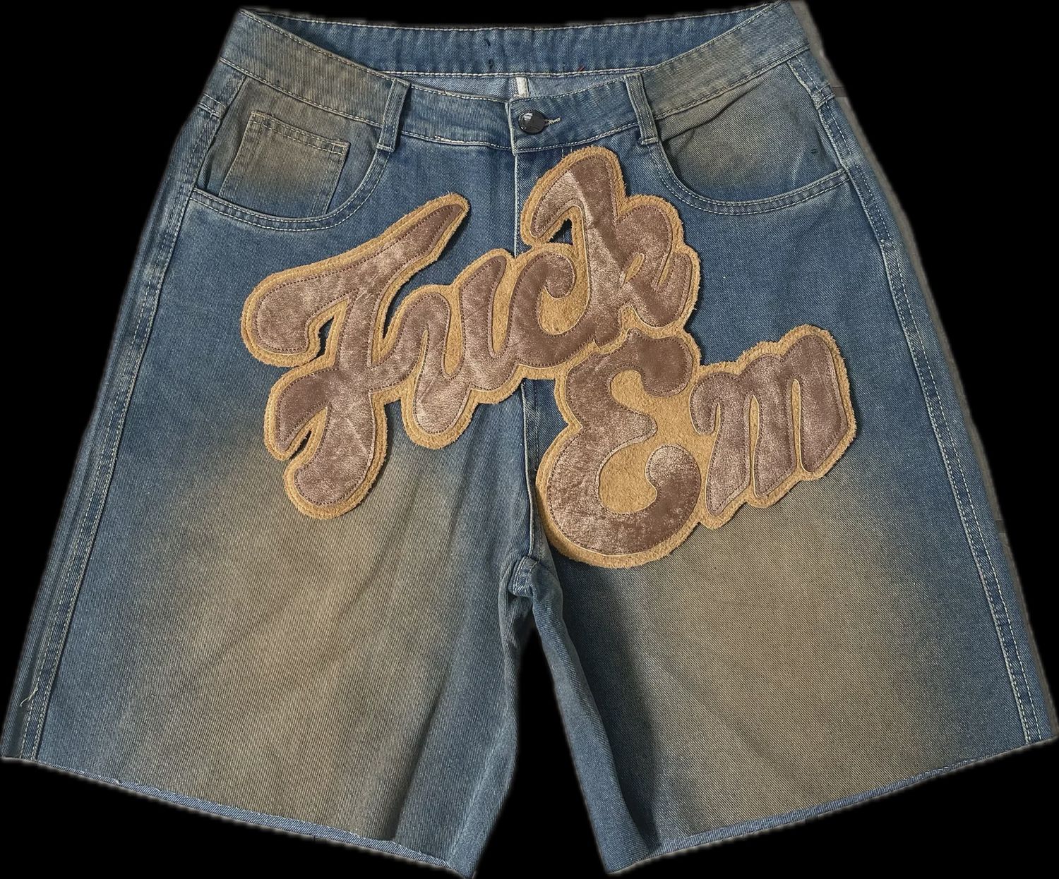 FUCK EM JORTS DIRTY BLUE/FADED CARAMEL