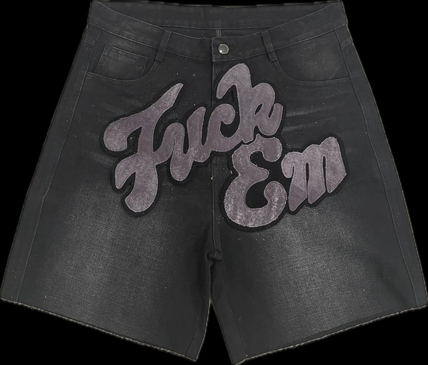 FUCK EM JORTS BLACK/BLACK PURPLE