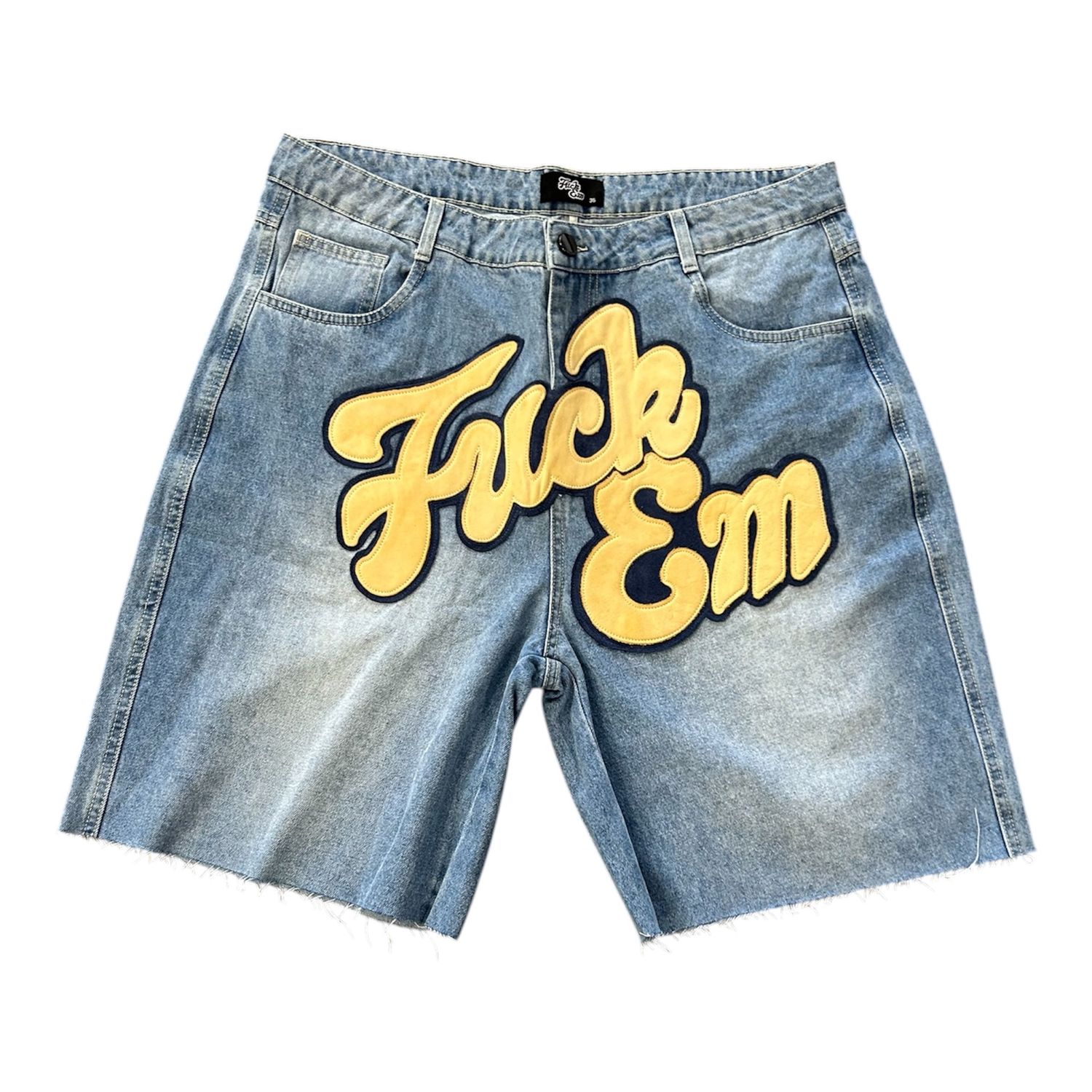 FUCK EM JORTS BLUE/CREAM BLUE