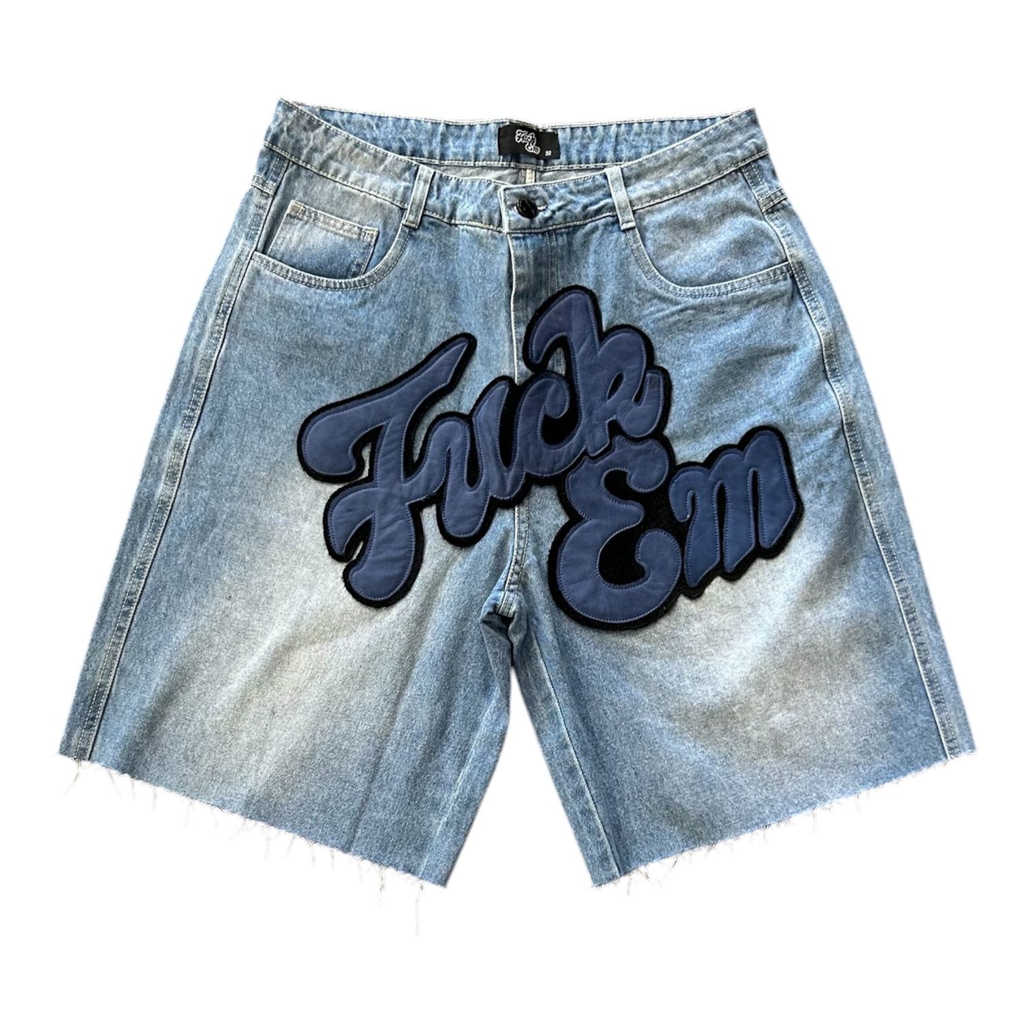 FUCK EM JORTS BLUE/INDIGO