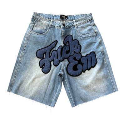 FUCK EM JORTS BLUE/INDIGO