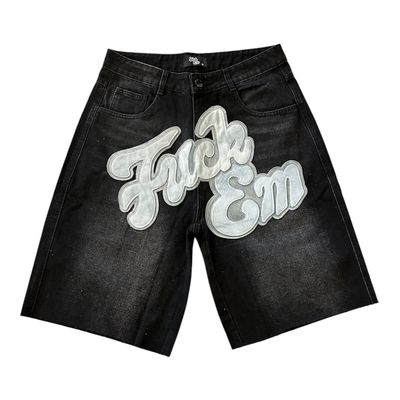 FUCK EM JORTS BLACK/GREY