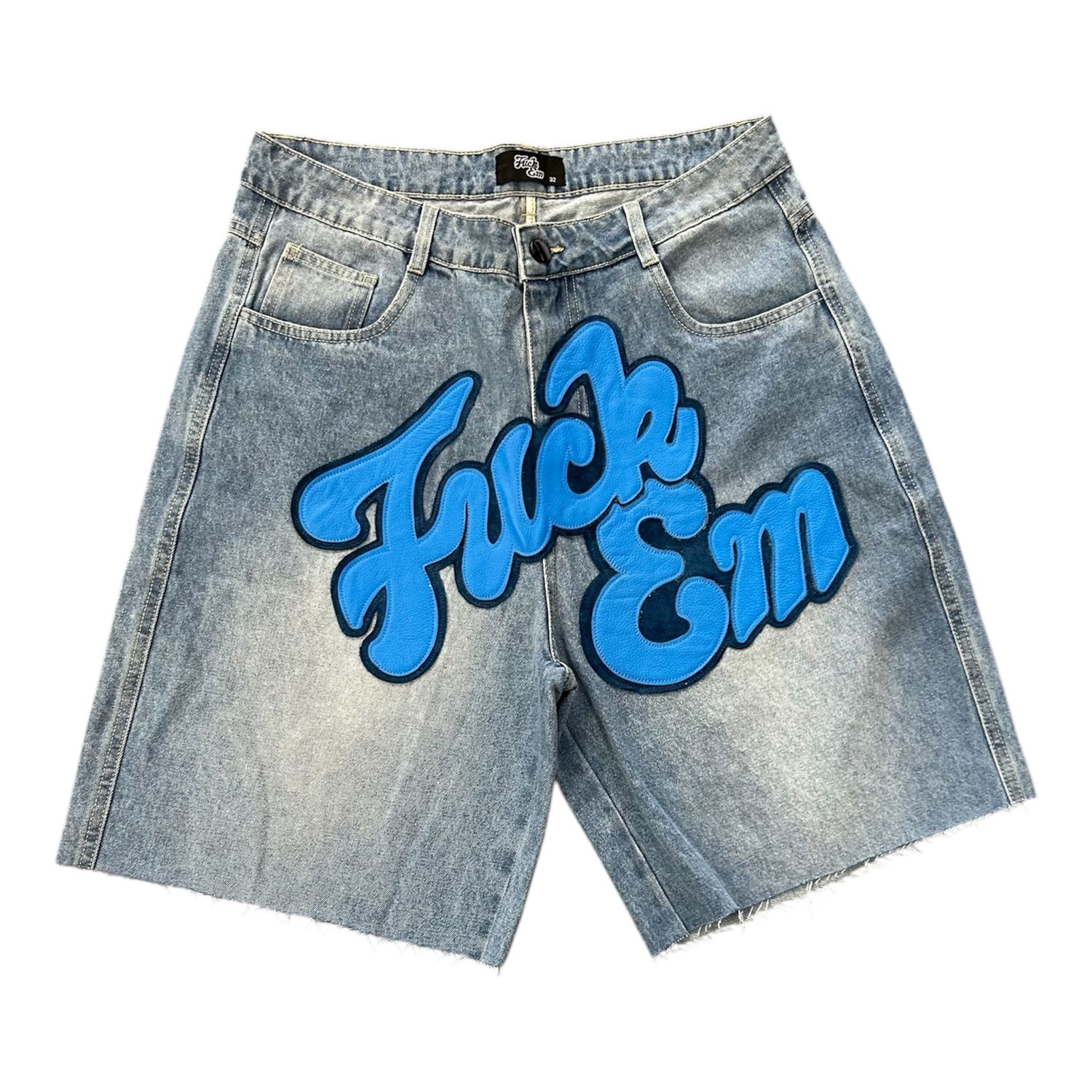 FUCK EM JORTS BLUE/LIGHT BLUE