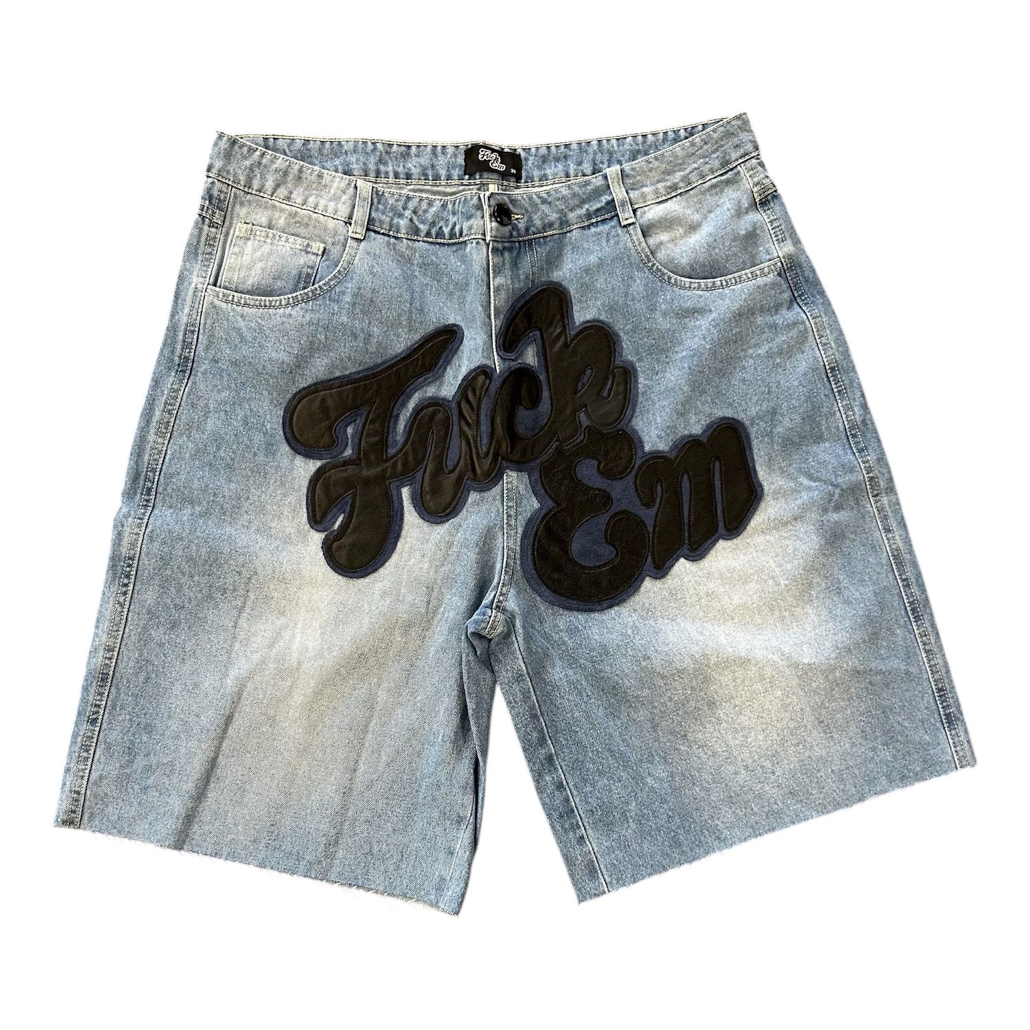 FUCK EM JORTS BLUE/BLACK BLUE