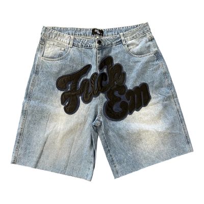 FUCK EM JORTS BLUE/BLACK BLUE
