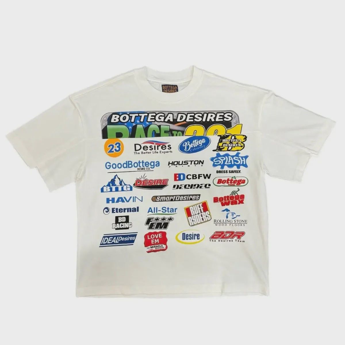 BOTTEGA DESIRES RACE T-SHIRT WHITE