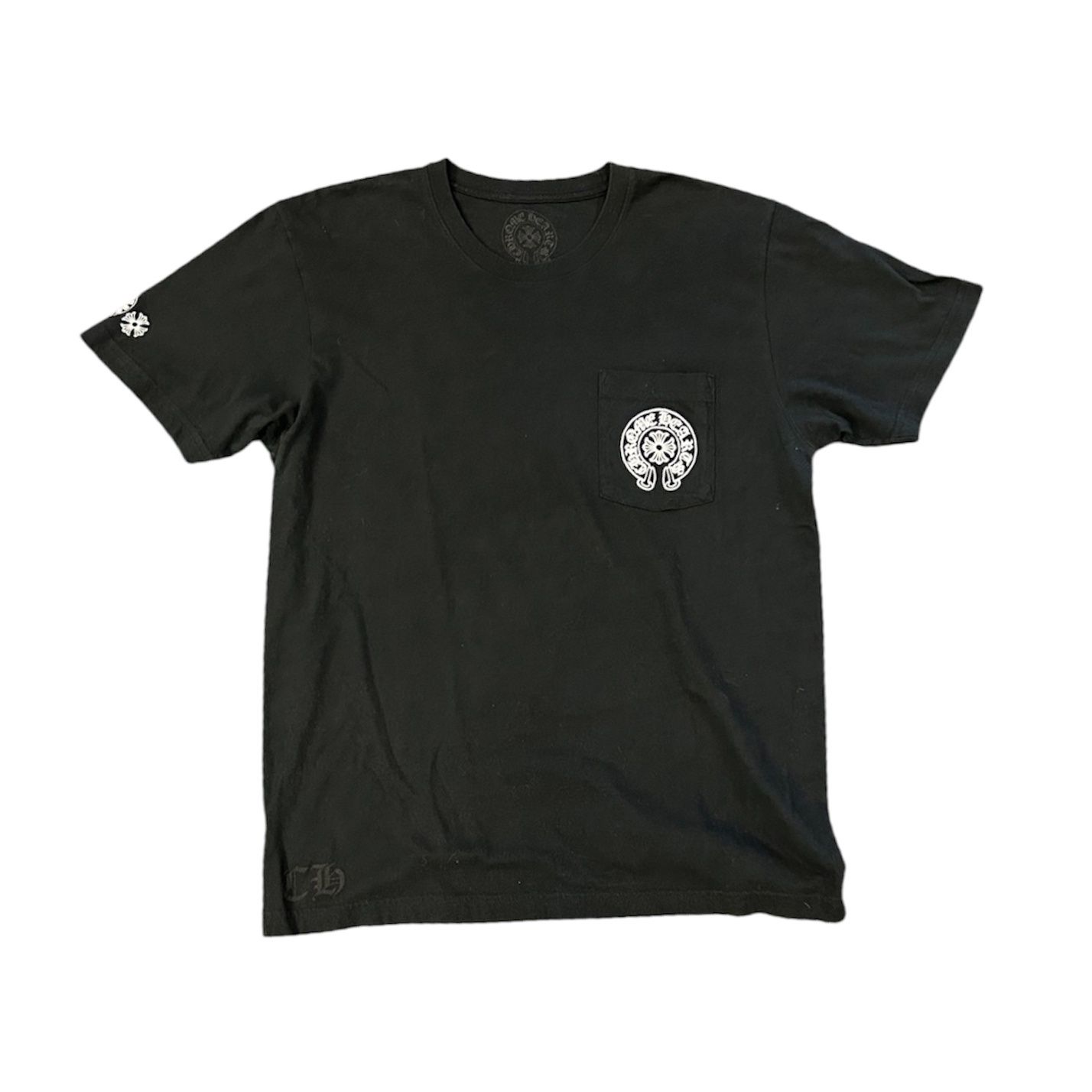 CHROME HEARTS MULTI COLOR HORSE SHOE T-SHIRT BLACK
