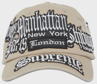 SUPREME CITY PATCHES 6-PANEL "KHAKI"