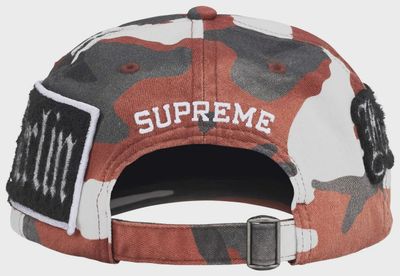 SUPREME CITY PATCHES 6-PANEL "RED CAMO"