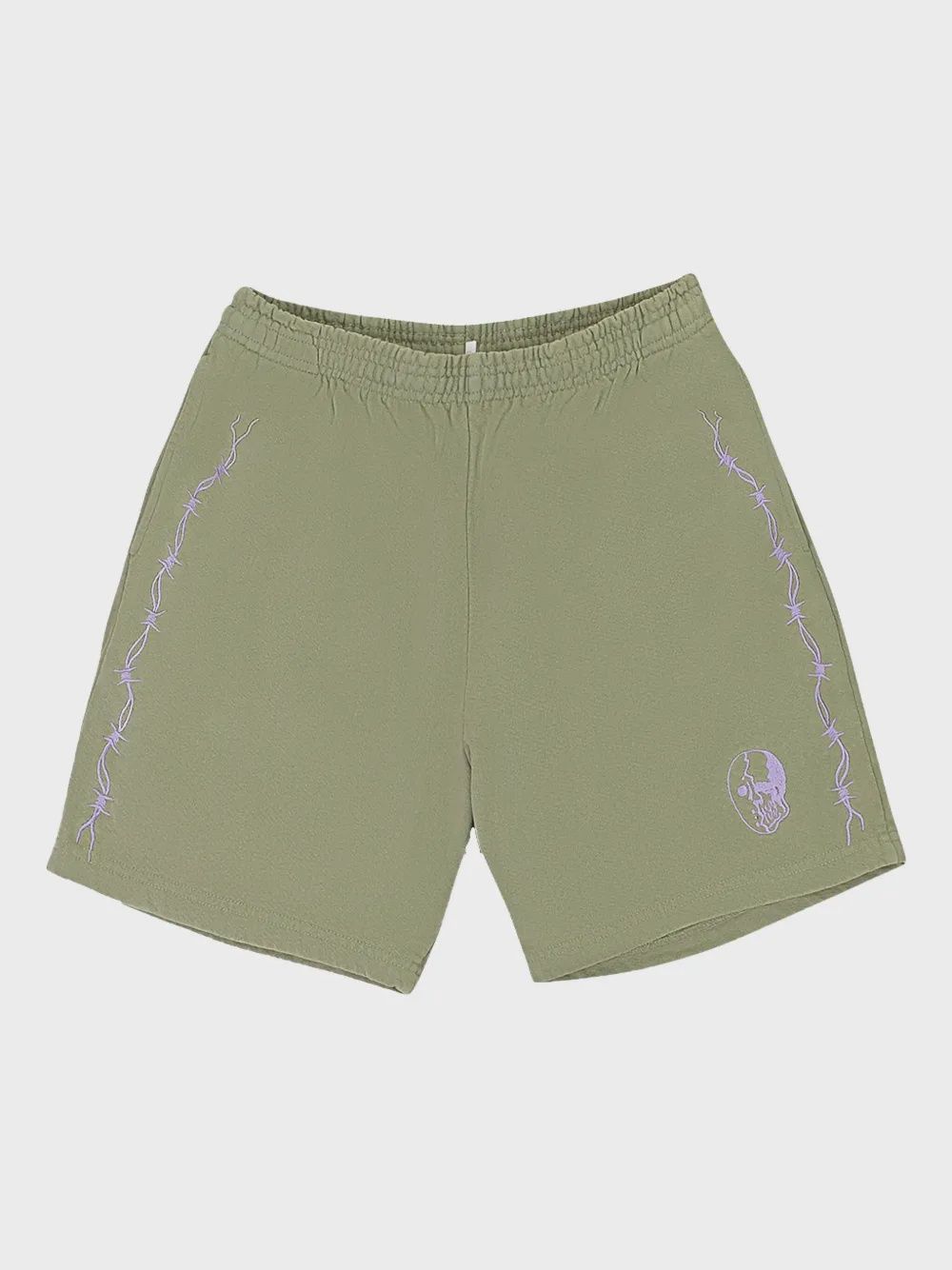 WARREN LOTAS BARBED WIRE HOCKEY MASK SHORTS "OLIVE"